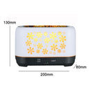 Desktop 3D Simulation Flame Incense Smoked Machine Humidifier, Colour:Gray(EU Plug)