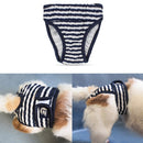 2 PCS Pet Striped Physiological Pants Dog Menstrual Pants, Size: M(Blue)