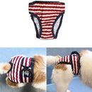 2 PCS Pet Striped Physiological Pants Dog Menstrual Pants, Size: M(Red)
