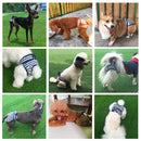 2 PCS Pet Striped Physiological Pants Dog Menstrual Pants, Size: M(Brown)