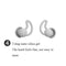 4 PCS / 2 Pair Shark Fin Nnti-falling and Noise-reducing Earplugs Anti-Noise Earplugs For Sleeping Dormitory Noise Cancelling And Noise Prevention Earplugs(Gray (2 Layers))