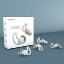 4 PCS / 2 Pair Shark Fin Nnti-falling and Noise-reducing Earplugs Anti-Noise Earplugs For Sleeping Dormitory Noise Cancelling And Noise Prevention Earplugs(Gray (2 Layers))