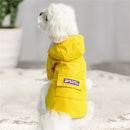 Dog Raincoat Hooded Four-Legged Clothes Waterproof All-Inclusive Small Dog Pet Raincoat, Size: L(Yellow)