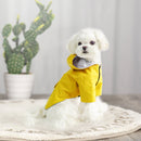 Dog Raincoat Hooded Four-Legged Clothes Waterproof All-Inclusive Small Dog Pet Raincoat, Size: L(Yellow)
