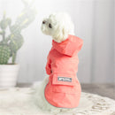 Dog Raincoat Hooded Four-Legged Clothes Waterproof All-Inclusive Small Dog Pet Raincoat, Size: XXL(Pink)