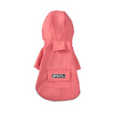Dog Raincoat Hooded Four-Legged Clothes Waterproof All-Inclusive Small Dog Pet Raincoat, Size: XXL(Pink)