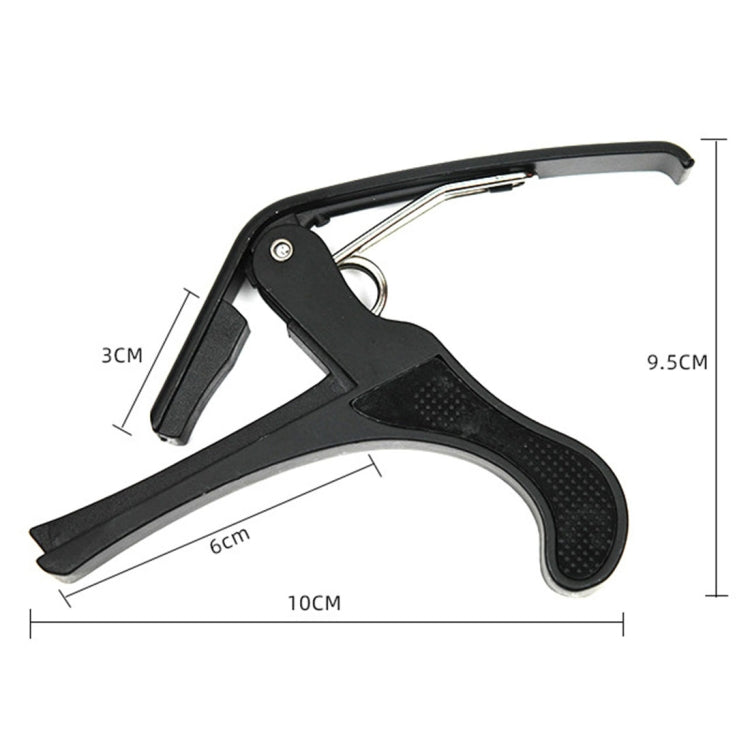 Plastic Guitar Capo for 6 String Acoustic Classic Electric Guitarra Tuning Clamp Musical Instrument Accessories(Black)