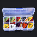 Alice 50 PCS ABS Electric Guitar Picks, Random Color Delivery, Surface:Frosted, Size:0.58mm, 0.71mm, 0.81mm Mixing