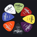 Alice 50 PCS ABS Electric Guitar Picks, Random Color Delivery, Surface:Frosted, Size:0.58mm, 0.71mm, 0.81mm Mixing