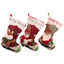SD-KC2015 Christmas Decorated Linen Stocks Christmas Tree Pendant(Deer)
