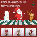 SD-KC2015 Christmas Decorated Linen Stocks Christmas Tree Pendant(Deer)
