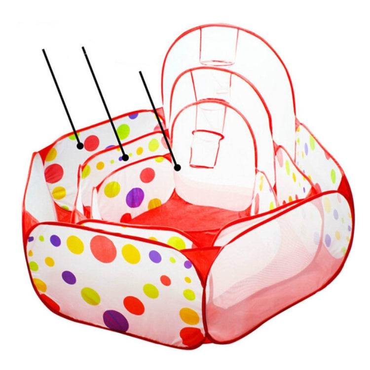 Folding Portable Baby Polka Dot Hexagon Indoor Ball Pool Game Fence 1.5 m in Diameter