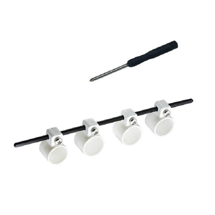 Four-finger Finger Expander Guitar Ukulele Piano Span Practice Finger Cover, Specification:Standard Bold Edition(White)