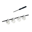 Four-finger Finger Expander Guitar Ukulele Piano Span Practice Finger Cover, Specification:Children Edition(White)