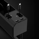 Car Seat Storage Box With Cable Car USB Charger, Style:2-wire