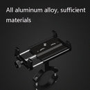2 PCS Aluminum Alloy Bicycle Mobile Phone Holder Motorcycle Mobile Phone Navigation Bracket Electric Motorcycle Hand Rack(Silver (Handlebar Style))