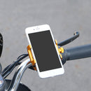 2 PCS Aluminum Alloy Bicycle Mobile Phone Holder Motorcycle Mobile Phone Navigation Bracket Electric Motorcycle Hand Rack(Silver (Handlebar Style))