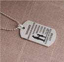 Stainless Steel Pendant Necklaces Engrave Name Love Daughter ID Tag Necklaces Customized Logo Jewelry(dad to daughter)