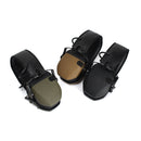 Outdoor Hunting Tactical Noise Cancelling Earphones Electronic Shooting Hearing Protection Foldable Earmuffs(Black)