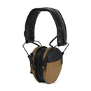 Outdoor Hunting Tactical Noise Cancelling Earphones Electronic Shooting Hearing Protection Foldable Earmuffs(Khaki)