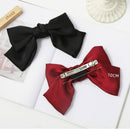 5 PCS Satin Bow Hairpin Back Head Hair Accessories, Colour: Light Purple