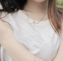 Necklace Love Shaped Titanium Steel Heartbeat Lockbone Chain Heart Pendant Necklace Female Retro Necklace Jewelry Accessorie(Gold)