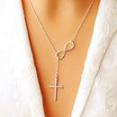 Women Fashion Lovely Chic Long Silver Sweater Chain Pendant Necklaces(Leaf and bird)