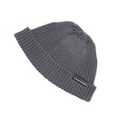 A21 Short Beanie Retro Hip Hop Knitted Cap, Size:One Size(Gray)