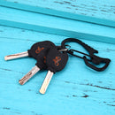 Outdoor Tools Carabiner Hex Driver Bottle Opener Keychain Ring Climbing Accessories(Black)