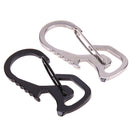 Outdoor Tools Carabiner Hex Driver Bottle Opener Keychain Ring Climbing Accessories(Silver)
