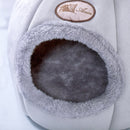 Winter Semi-Closed Warm & Velvet Round Pet Nest, Size:M 33x33x33cm