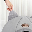 Winter Semi-Closed Warm & Velvet Round Pet Nest, Size:M 33x33x33cm