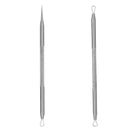 3 Sets Acne Needle Stainless Steel Acne Clamp Squeeze Acne Blackhead Tool, Specification:2 in 1