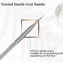 3 Sets Acne Needle Stainless Steel Acne Clamp Squeeze Acne Blackhead Tool, Specification:2 in 1