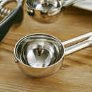 Stainless Steel Silicone Black Handle Ice Cream Scoop Spoon, Size:50mm