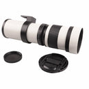 Lightdow 420-800mm Telephoto Zoom Telephoto Astronomical Moon Exploration Bird Photo Photography Landscape T-Mount SLR Camera Manual Lens