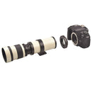 Lightdow 420-800mm Telephoto Zoom Telephoto Astronomical Moon Exploration Bird Photo Photography Landscape T-Mount SLR Camera Manual Lens