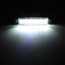 4 PCS 12V 6 SMD Auto Car Bus Truck Wagons External Side Marker Lights LED Trailer Indicator Light Rear Side Lamp(White)