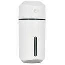 Mini USB Colorful Night Light Home Car Humidifier, Style:Rechargeable(White)