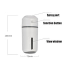 Mini USB Colorful Night Light Home Car Humidifier, Style:Rechargeable(White)