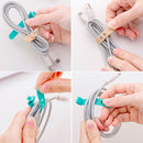4 PCS Solid Color Cable Winder Organizer Holder Line Fixer Winder(Green)