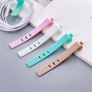 4 PCS Solid Color Cable Winder Organizer Holder Line Fixer Winder(Green)