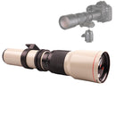 Lightdow 500mm F8-F32 Astronomical Mirror Moon Bird Watching Manual Telephoto T-Mount SLR Photography Fixed Focus Lens