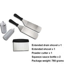 5 PCS/Set Outdoor Stainless Steel Barbecue Tool Set Tomato Sauce Bottle BBQ Grill Set