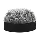 Wig Landlord Hat Retro Street Sailor Hat Skullcap without Eaves, Size: M (56-58cm)(Black + Gray)
