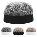 Wig Landlord Hat Retro Street Sailor Hat Skullcap without Eaves, Size: M (56-58cm)(Black + Gray)