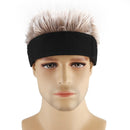 Wig Landlord Hat Retro Street Sailor Hat Skullcap without Eaves, Size: M (56-58cm)(Black + Gray)