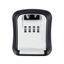 Wall-Mounted Key Code Box Construction Site Home Decoration Four-Digit Code Lock Key Box(Gray)