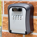 Wall-Mounted Key Code Box Construction Site Home Decoration Four-Digit Code Lock Key Box(Red)
