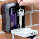 Wall-Mounted Key Code Box Construction Site Home Decoration Four-Digit Code Lock Key Box(Yellow)